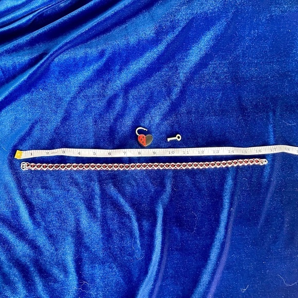 Padlock chainmail 16" necklace with key|Harley Quinn inspired|custom|hand made​​ - Picture 10 of 11